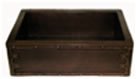 Kings Castle Copper Farm Sink Knights Armour Copper Farmhouse Single Bowl Sink by The Countertop Company