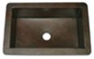 Copper Single Well Farm Sink Single Well Copper Sink by The Countertop Company