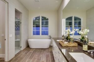 Bathroom sink bathtub design in San Diego, CA