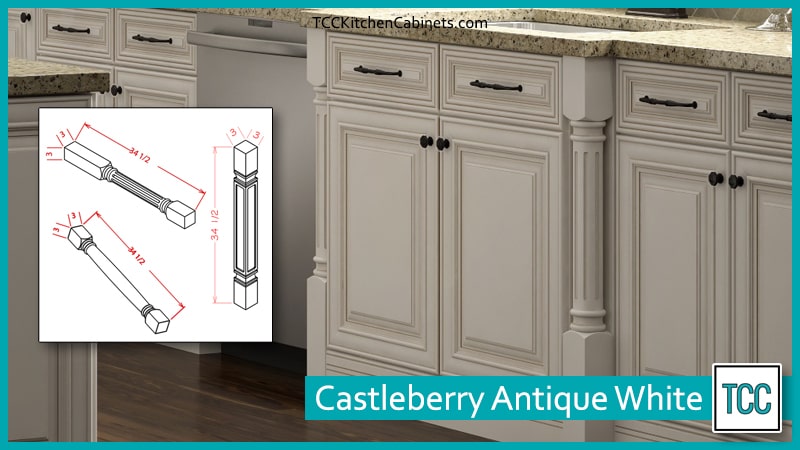 Castleberry antique white cabinet in San Diego
