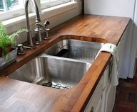 Distressed Hickory Kitchen Sink by The Countertop Company