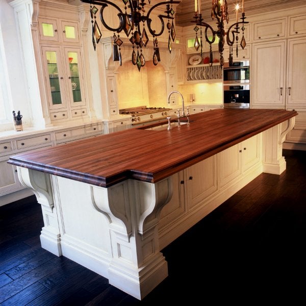 Walnut Butcher Block Countertop in San Diego