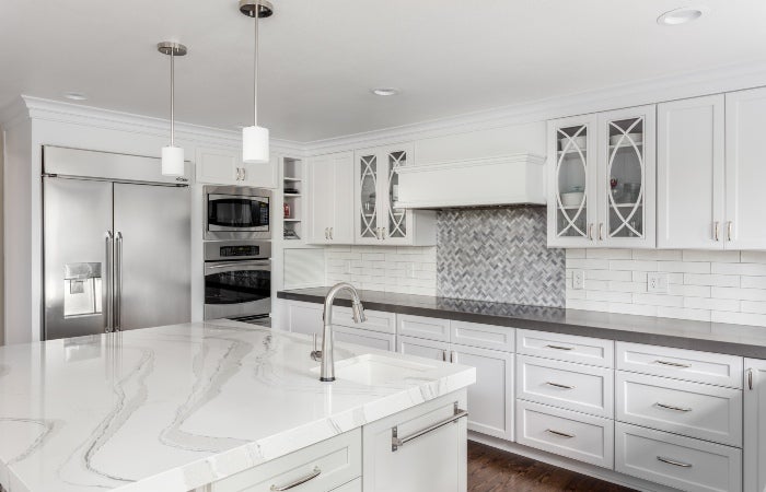 Double Quartz Countertop in San Diego, CA