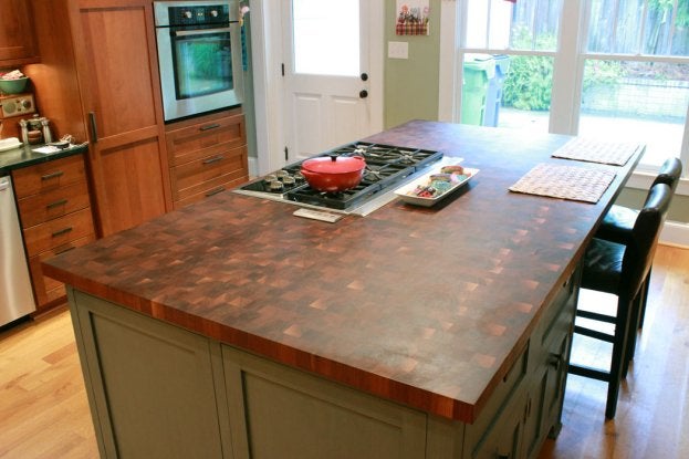 Walnut End Grain Countertop in Escondido, CA and the surrounding area