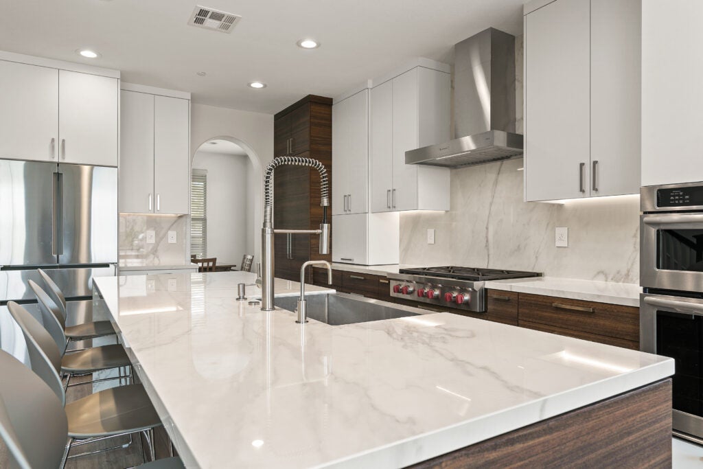 White Quartz Kitchen Countertops in San Diego, CA