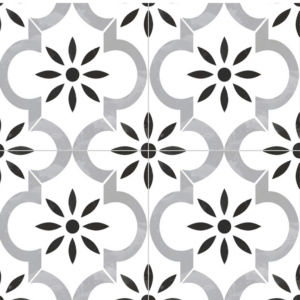 Black and white traditional tiles sample for home in San Diego, CA